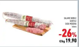 Conad SALAME NOBILE GENTILE CASA MODENA intero offerta