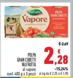 Conad Polpa Gran Cubetti Valfrutta offerta