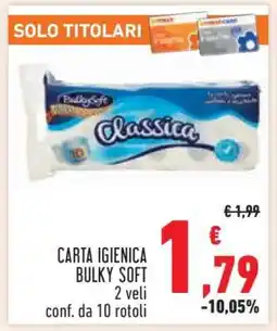 Conad CARTA IGIENICA BULKY SOFT offerta