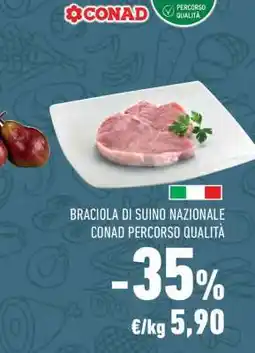 Conad Braciola di suino nazionale offerta
