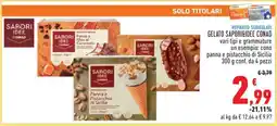 Conad GELATO SAPORI&IDEE CONAD offerta