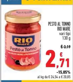 Conad Pesto al Tonno Rio Mare offerta