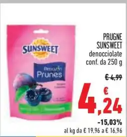 Conad PRUGNE SUNSWEET offerta