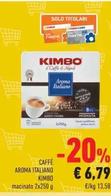 Conad Caffè Aroma Italiano KIMBO offerta