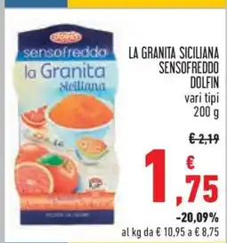 Conad LA GRANITA SICILIANA SENSOFREDDO DOLFIN offerta