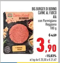 Conad BIG BURGER DI BOVINO CARNE AL FUOCO offerta