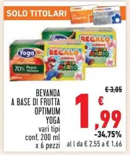 Conad Bevanda a base di frutta Optimum Yoga offerta