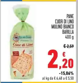 Conad Pane Cuor di Lino Mulino Bianco Barilla offerta