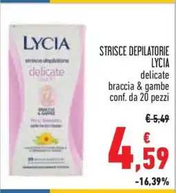 Conad STRISCE DEPILATORIE LYCIA offerta