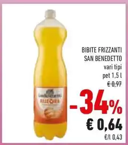Conad BIBITE FRIZZANTI SAN BENEDETTO offerta