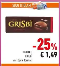 Conad BISCOTTI GRISBÌ offerta