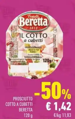 Conad Prosciutto cotto a cubetti Beretta offerta