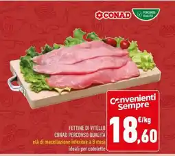 Conad Fettine di vitello offerta