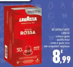 Conad 30 CAPSULE CAFFÈ LAVAZZA offerta