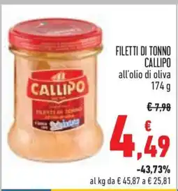 Conad Filetti di Tonno Callipo offerta