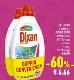 Conad DIXAN Detersivo Lavatrice Liquido offerta