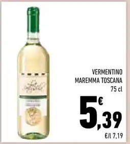 Conad Vermentino Maremma Toscana offerta