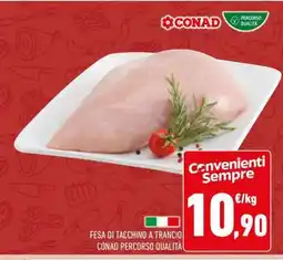 Conad Fesa di Tacchino a Trancio offerta