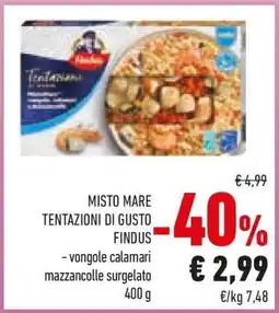 Conad MISTO MARE TENTAZIONI DI GUSTO FINDUS offerta