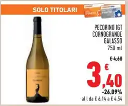Conad PECORINO IGT CORNOGRANDE GALASSO offerta