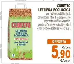 Conad CUBETTO LETTIERA ECOLOGICA offerta