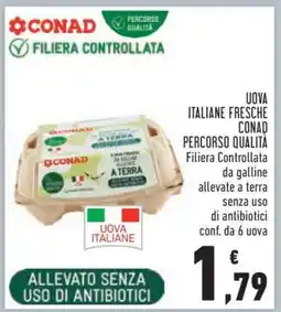 Conad Uova Italiane Fresche Conad Percorso Qualità offerta