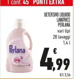 Conad Detersivo Liquido Lavatrice Perlana offerta