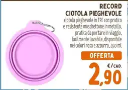 Conad RECORD CIOTOLA PIEGHEVOLE offerta