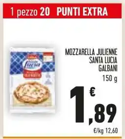 Conad MOZZARELLA JULIENNE SANTA LUCIA GALBANI offerta