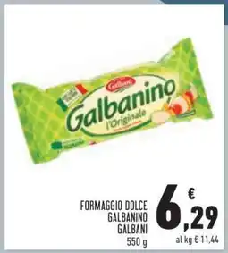Conad Formaggio Dolce Galbanino Galbani offerta