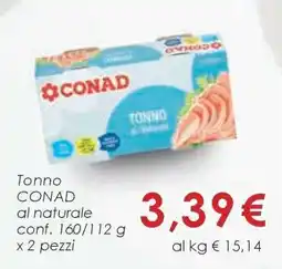 Conad TONNO CONAD al naturale offerta