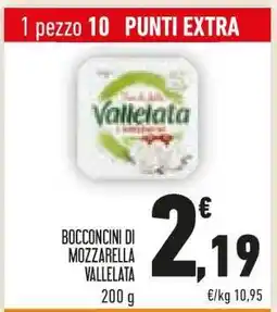 Conad BOCCONCINI DI MOZZARELLA VALLELATA offerta