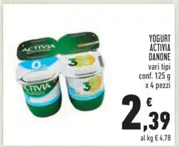 Conad YOGURT ACTIVIA DANONE offerta