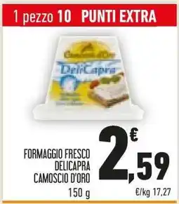 Conad FORMAGGIO FRESCO DELICAPRA CAMOSCIO D’ORO offerta