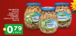 Extra Supermercati Valfrutta fagioli borlotti/ cannellini/ corona/ lenticchie/ceci offerta