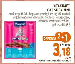 Conad VITAKRAFT CAT STICK MINI offerta