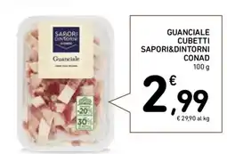 Conad GUANCIALE CUBETTI SAPORI&DINTORNI CONAD offerta