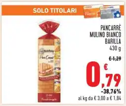 Conad Pancarrè Mulino Bianco Barilla offerta
