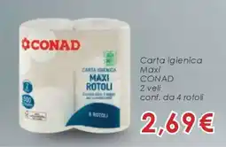 Conad Carta igienica Maxi CONAD offerta