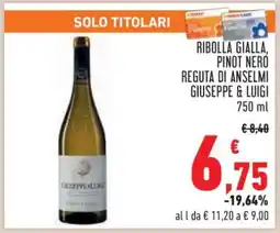 Conad RIBOLLA GIALLA, PINOT NERÒ offerta