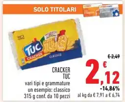 Conad CRACKER TUC offerta