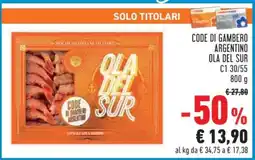 Conad CODE DI GAMBERO ARGENTINO OLA DEL SUR offerta