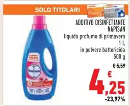 Conad Additivo Disinfettante Napisan offerta