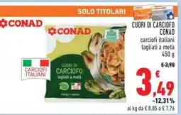 Conad Cuori di Carciofo Conad offerta