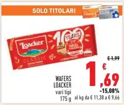 Conad WAFERS LOACKER offerta