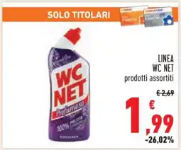 Conad LINEA WC NET prodotti assortiti offerta