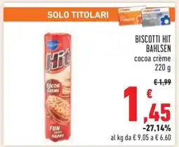 Conad BISCOTTI HIT BAHLSEN offerta