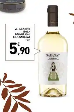 Conad SARAGAT Vermentino offerta