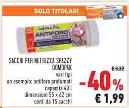 Conad Sacchi per nettezza Spazzy Domopak offerta