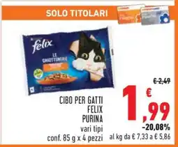 Conad Cibo per Gatti Felix Purina offerta
